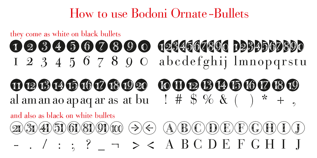 Bullets, a Symbol Font by Wiescher-Design (Photo 7 of 14)