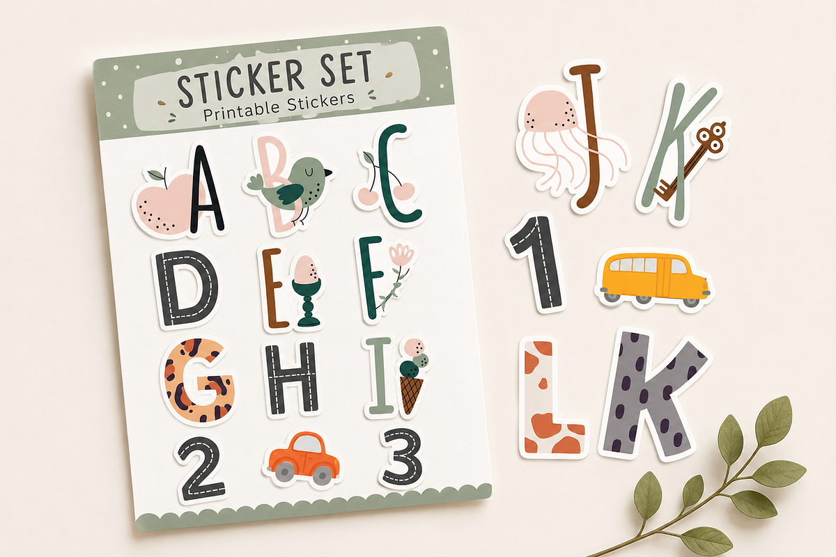 Kids Alphabet Illustrations, an Education Illustration by Anna Studio (Photo 10 of 10)