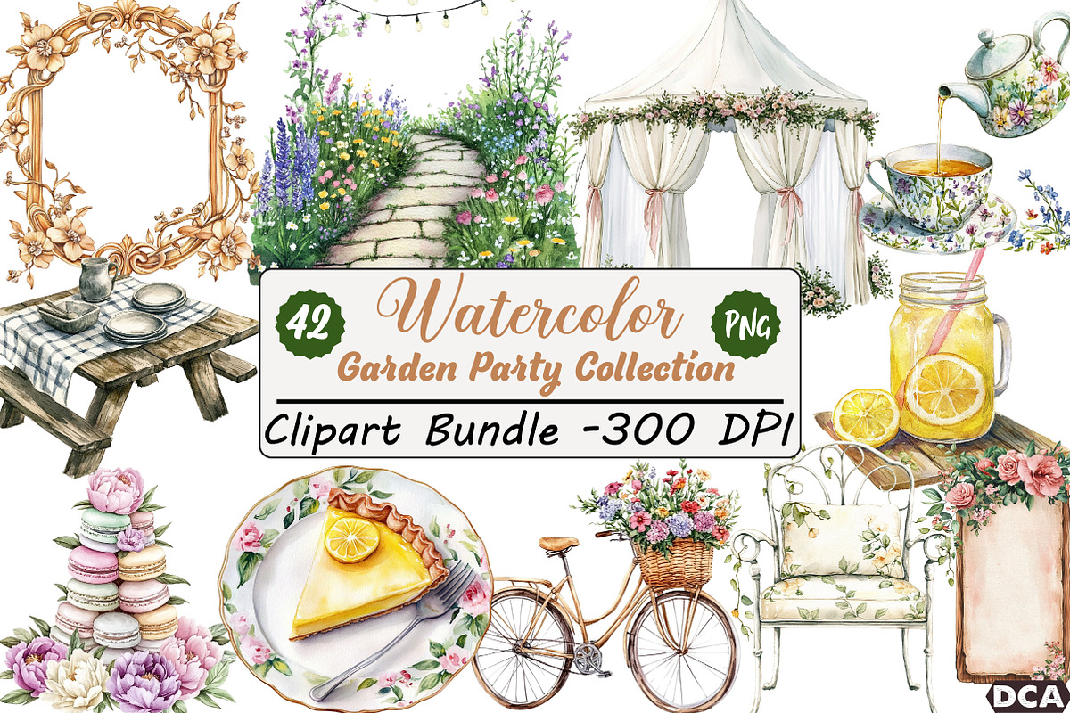 Garden Party Collection, an Illustration by DreamCafeArt (Photo 1 of 8)