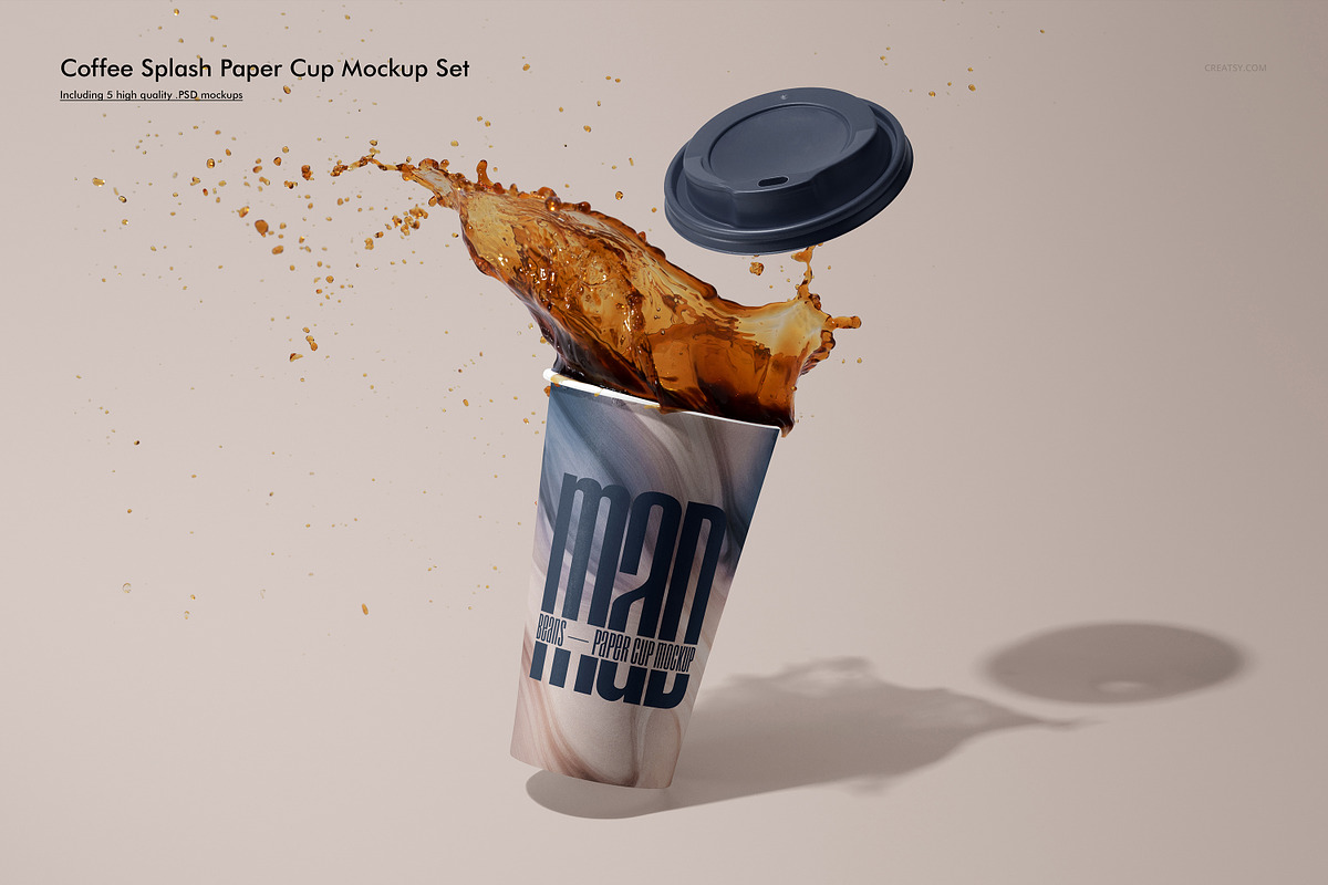 Paper Cup Mockup Bundle, a Cups & Container Mockup by creatsy5 (Photo 6 of 36)