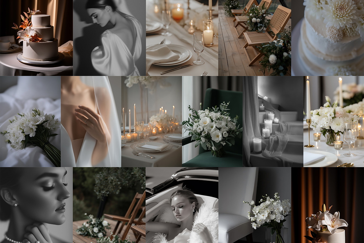 Noir Et Noir 200 Wedding Photos, a Beauty & Fashion Photo by Muse Mockups (Photo 27 of 30)