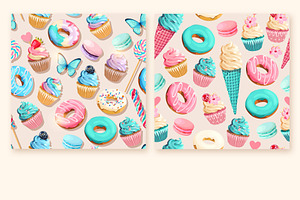 Unicorn Sweets Patterns