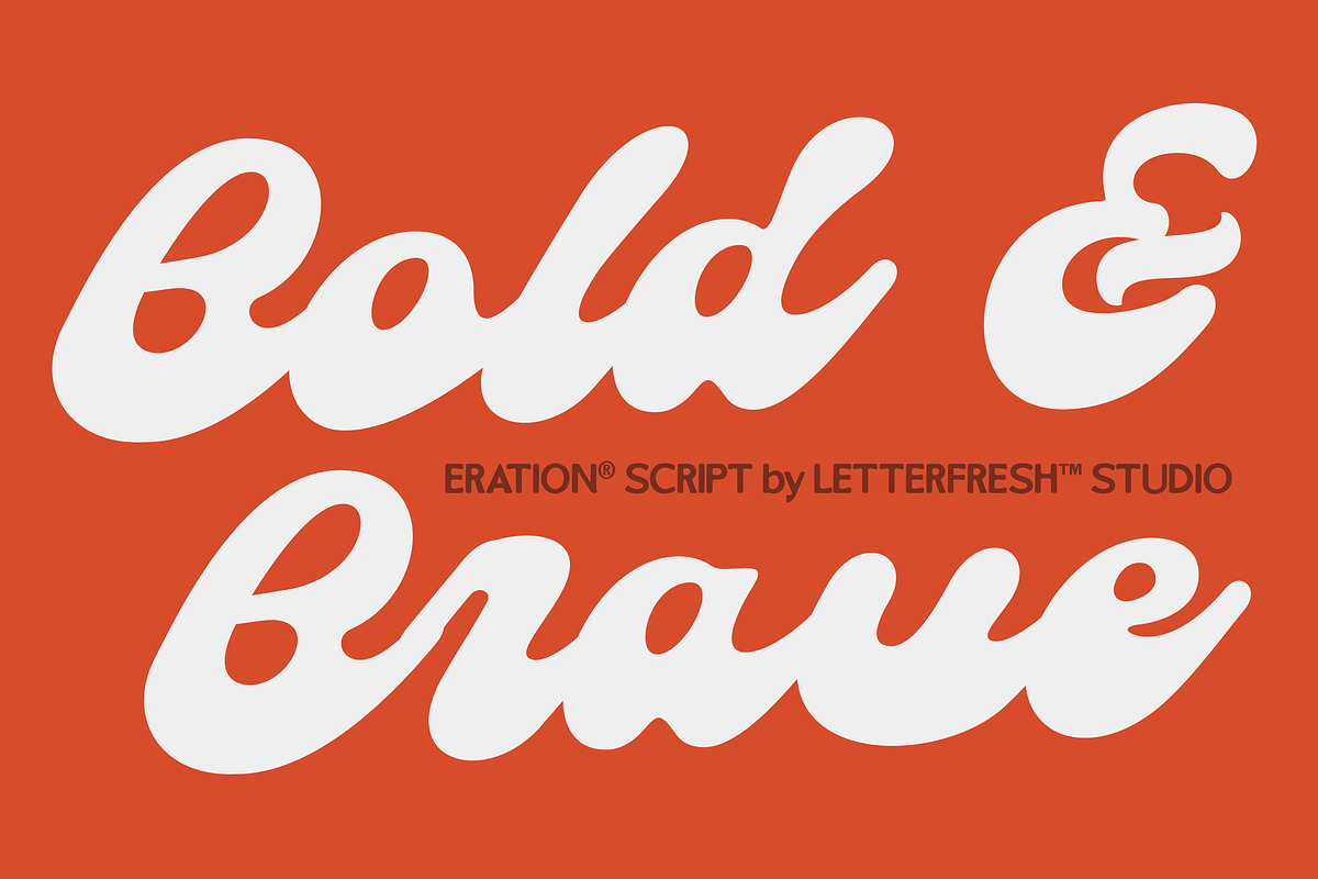 Eration Script, a Script Font by Letter Fresh (Photo 8 of 13)