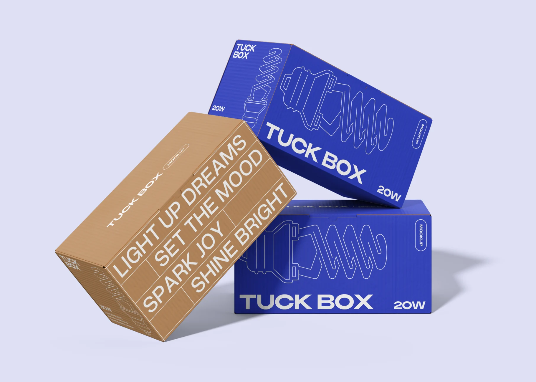 Simple Tuck Box Packaging Mockup, a Packaging Mockup by graphicsauce