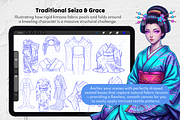 Kimono Stamps for Procreate & CSP, a Brush Add-On by Selentaori Studio (Thumbnail 8 of 12)