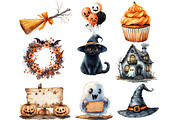 Happy Halloween Collection Clipart, a Work Illustration by cherrydesign (Thumbnail 4 of 4)