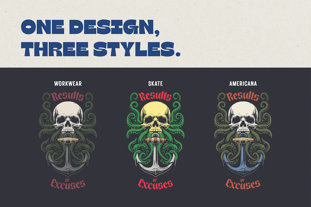 T-Shirt Merch Print Kit + Mockups, a Palette Add-On by Rebus Illustration (Photo 5 of 9)