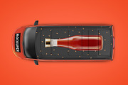 Realistic Panel Van PSD Mockup, an Object Graphic by Sinlatown (Thumbnail 12 of 17)