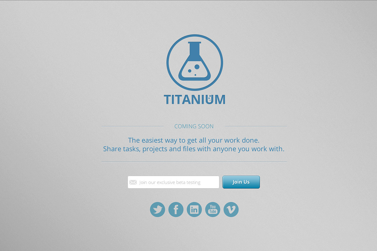 Titanium - Coming Soon Page (HTML5), a Landing Page Template by IQSIR (Photo 3 of 5)