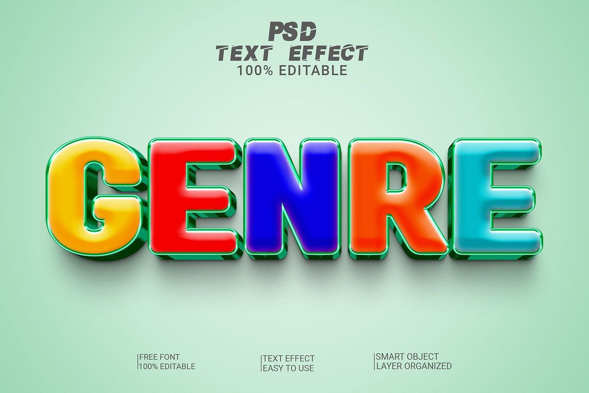 3d Genre Text Style Effect, a Layer Style Add-On by Md Imamul