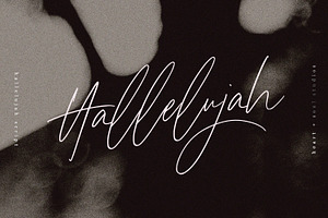 Hallelujah Script | Handwritten Font