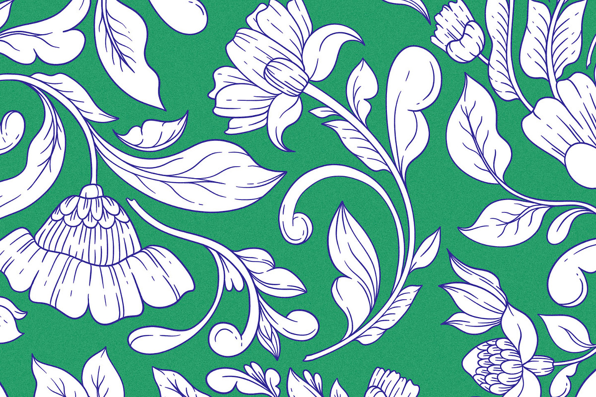 Orient Ornament Floral Pattern, a Pattern Graphic by likorbut (Photo 14 of 14)