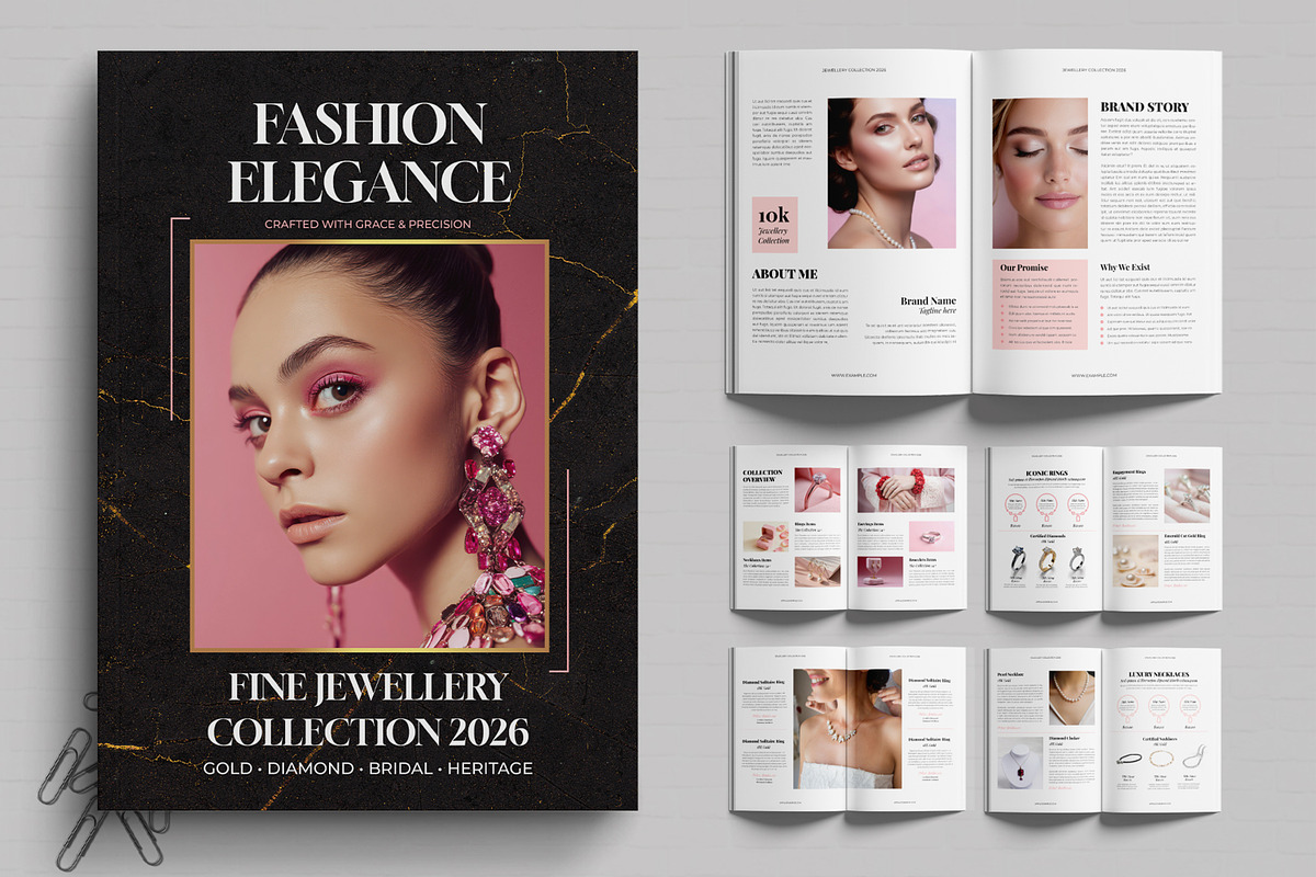 Jewellery catalog and lookbook, a Brochure Template by MightyDesign (Photo 1 of 6)