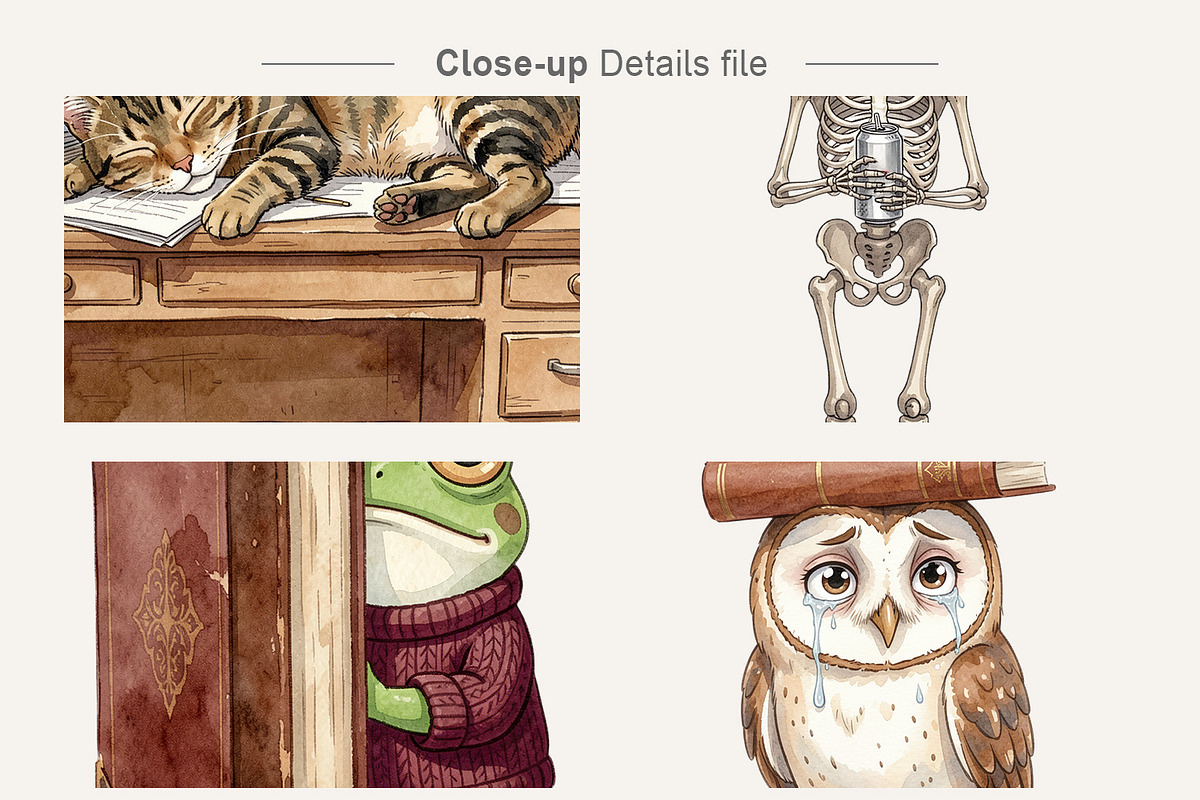 Dark Academia Sublimation, an Animal Illustration by Artnoy (Photo 4 of 18)