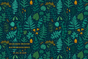 The Emerald Forest. Pattern Design.