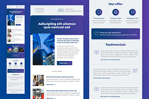 Email Newsletter Template PSD