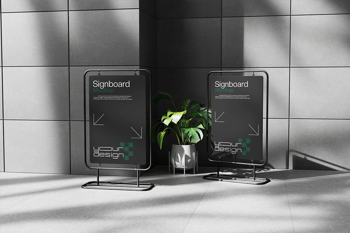 Signboard Mockup, a Product Mockup by Pixie Creative (Photo 2 of 4)