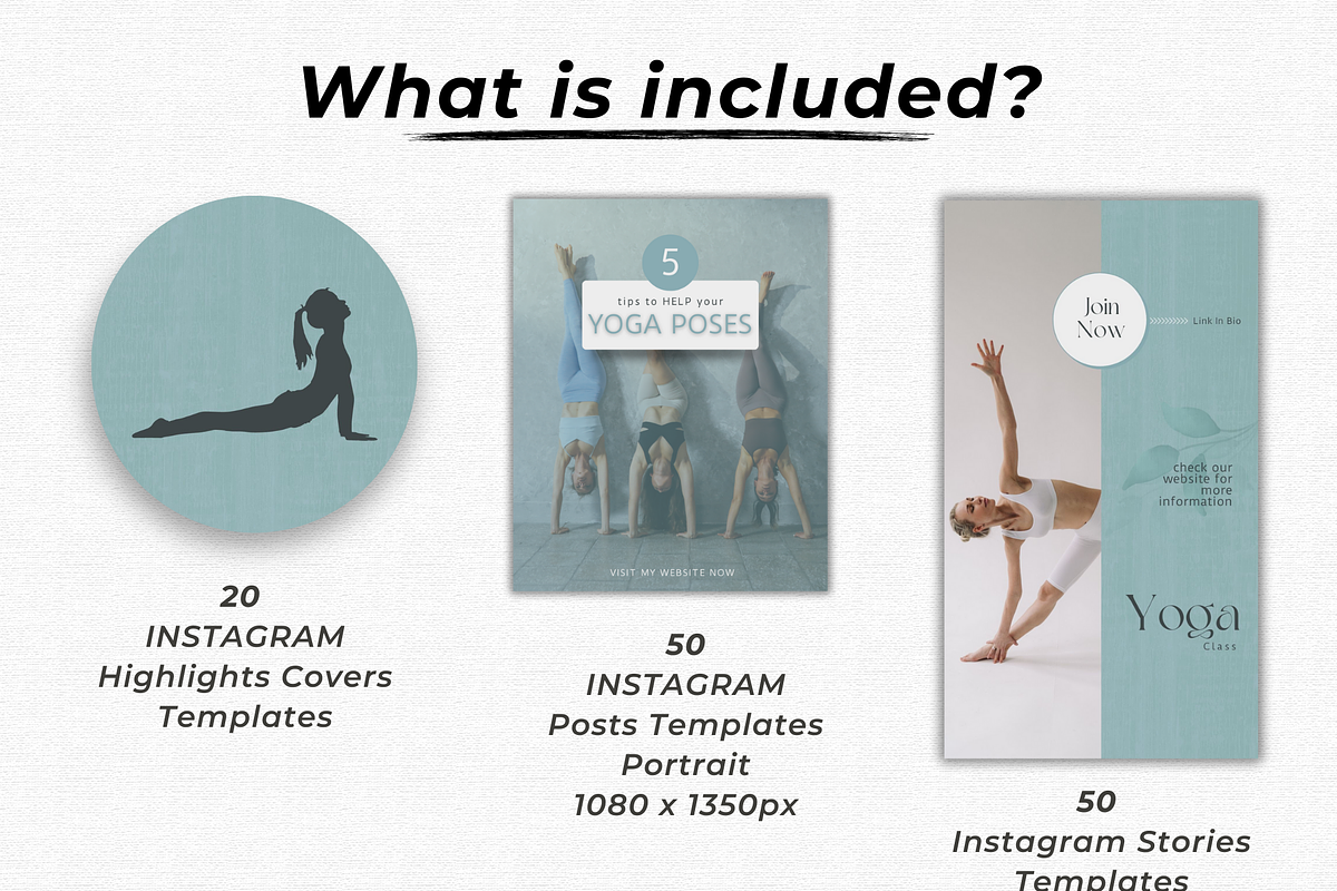 Yoga Canva Templates, a Social Media Template by Talipic Designs (Photo 2 of 7)