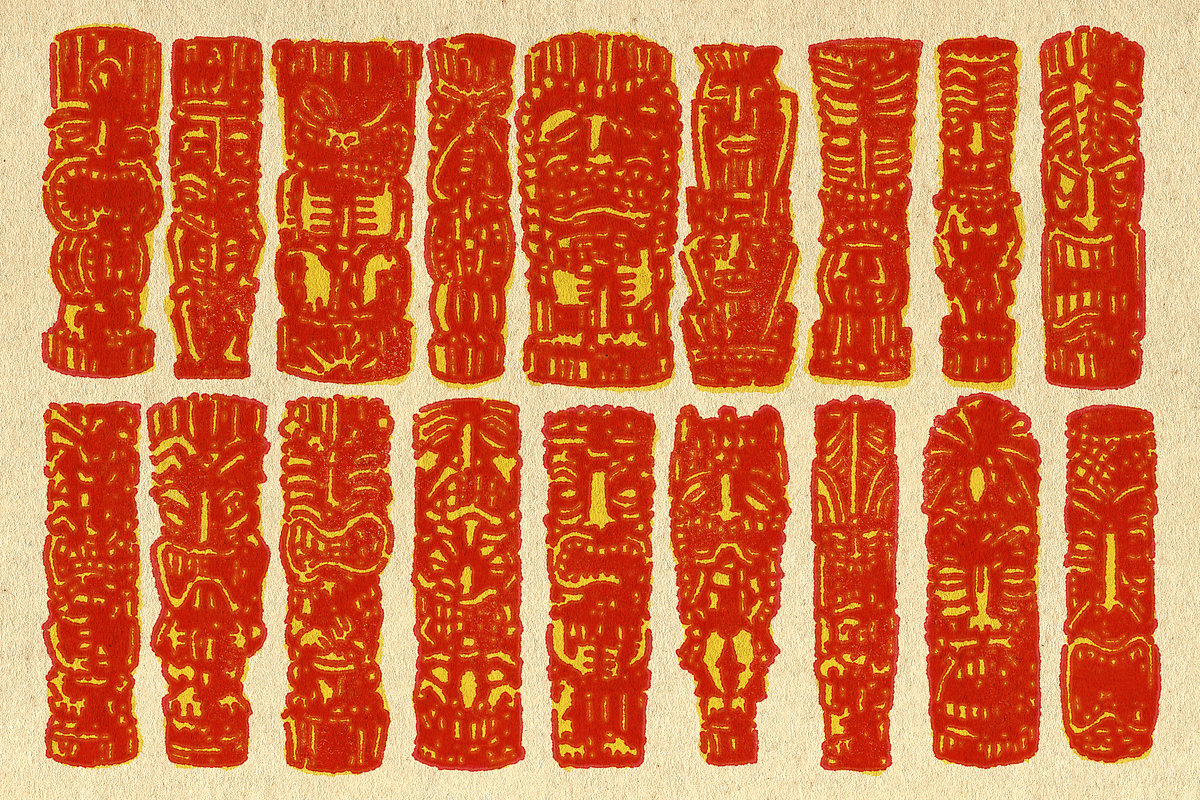 30+ TIKI ILLUSTRATION BUNDLE, an Illustration by SHAKA (Photo 2 of 2)