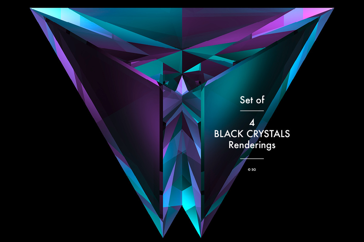 Black crystals, a Background Graphic by helloSG (Photo 3 of 3)