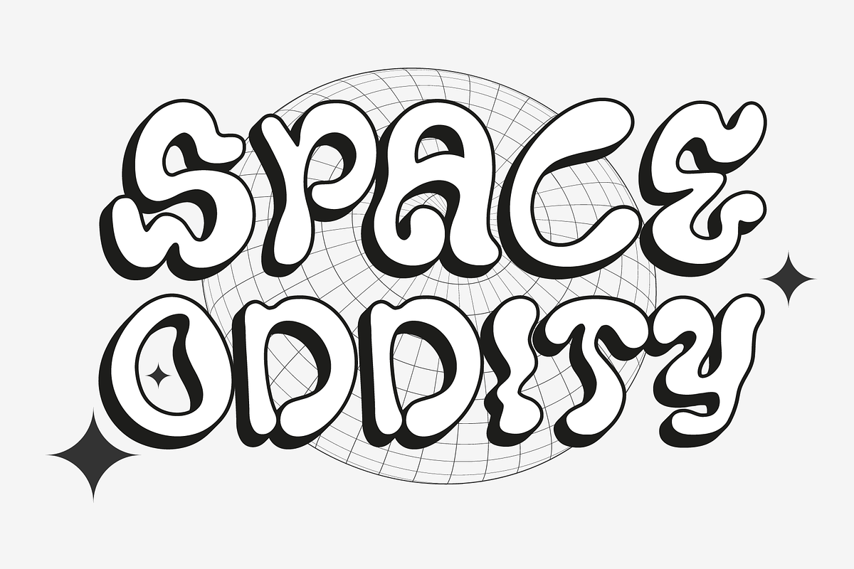 Blompsy – Quirky Psychedelic Font, a Font by Pokal Studio (Photo 2 of 12)