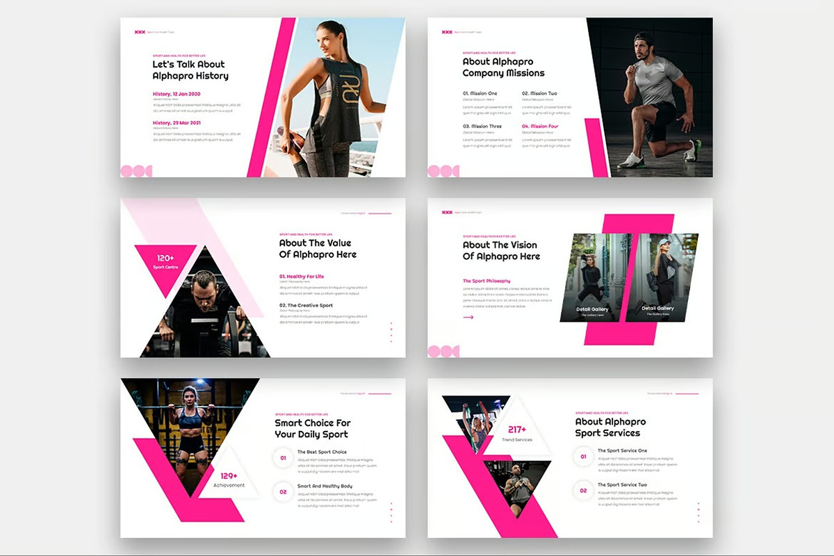 Alphapro - Sport Powerpoint Template, a Presentation Template by Fit-tee (Photo 3 of 6)