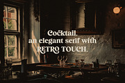 Cocktail - Elegant Retro Serif, a Serif Font by Harmonais Visual (Thumbnail 2 of 18)