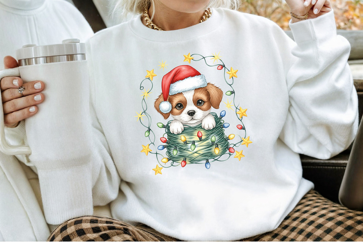 Christmas Dog PNG Clipart, an Illustration by Sublimation Artist (Photo 2 of 9)