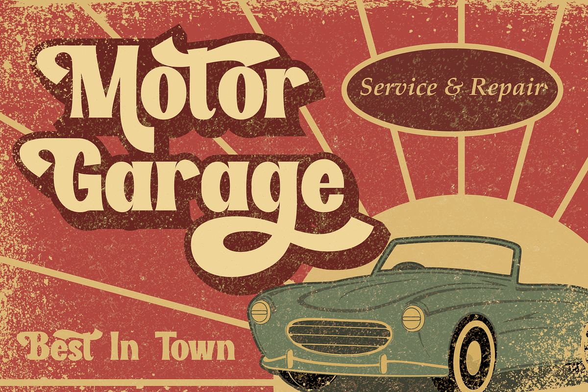 Vintage Waves | Retro Font, a Script Font by RT Studio (Photo 2 of 10)