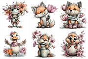 Whimsical Spring Animal Clipart, an Illustration by Daily.Designs (Thumbnail 3 of 7)