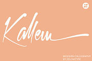 Kallem - Script Font, a Script Font by zelow type (Thumbnail 1 of 14)