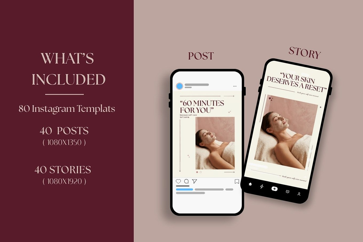 Aesthetic Beauty Instagram Templates, a Social Media Template by Arslan (Photo 3 of 5)