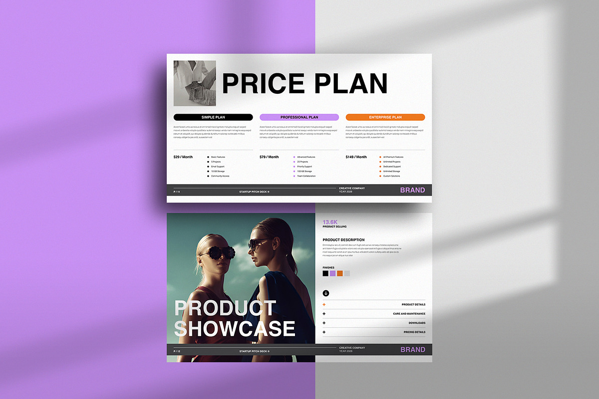 Pitch Deck Presentation Template, a Presentation Template by NorthPeak (Photo 7 of 11)