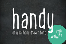 Handy - the hand drawn font