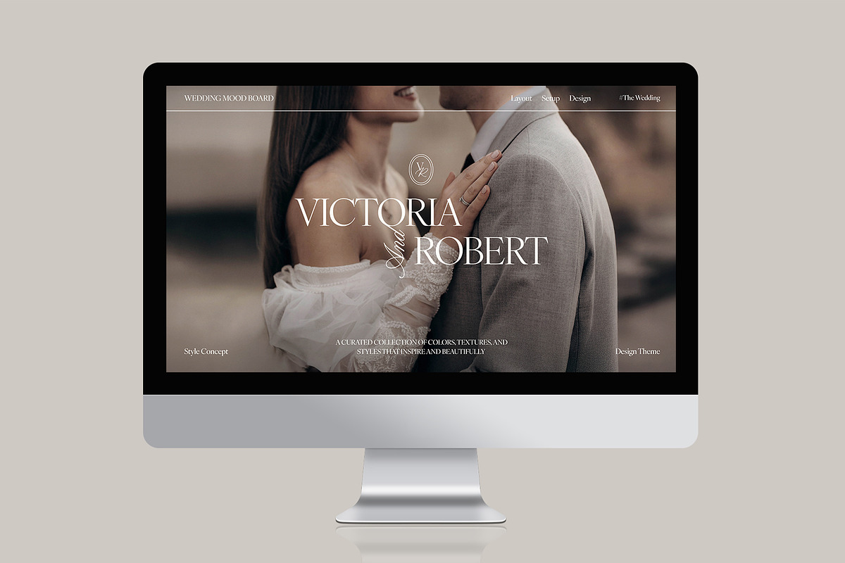 Wedding Mood Board Template, a Stationery Template by BrandPacks (Photo 5 of 6)