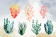 Beach Party Watercolor Set, a Texture Illustration by paperlions (Thumbnail 4 of 6)