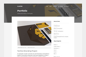 Cluster - Portfolio WordPress Theme