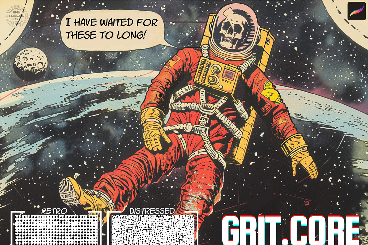 Procreate - Gritty brushes, a Brush Add-On by Studio.Valhalla (Photo 5 of 9)