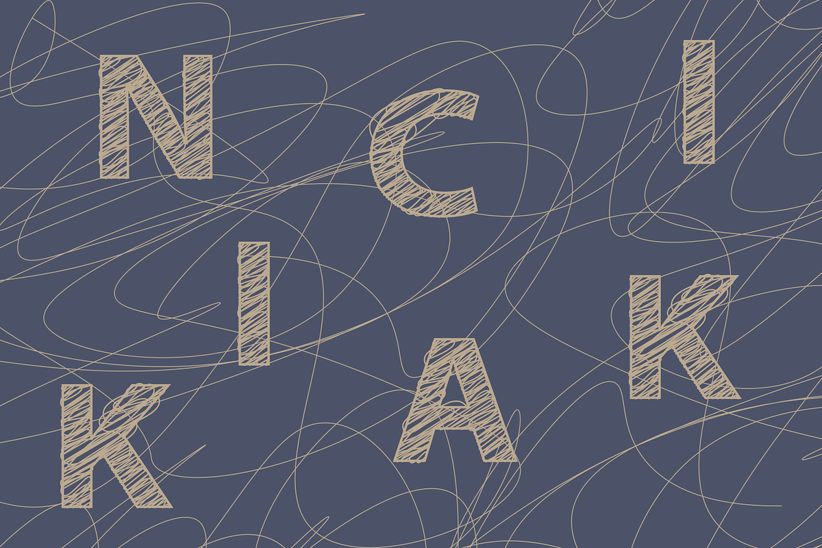 NICKAM Scribble Font, a Font by Nickhard (Photo 4 of 6)