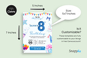 8th Birthday Invitation Canva Temp, an Invitation Template by Snapybiz (Thumbnail 10 of 10)