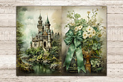 St Patricks Day Junk Journal Pages, a Seasonal Illustration by GlamArtZhanna (Thumbnail 5 of 10)