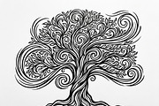 Elegant dream tree silhouette design, a Healthcare Illustration by Amazin_art (Thumbnail 13 of 49)