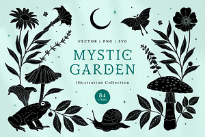 Mystic Garden Vector Illustrations