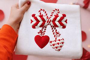 Knitted Valentine Bow PNG, an Illustration by DreamArtGraphic