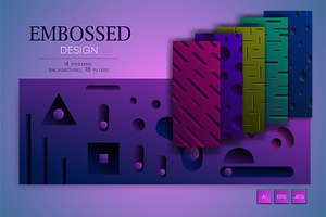 Abstract embossed design. Art., a Technology Illustration by KENO Mascots