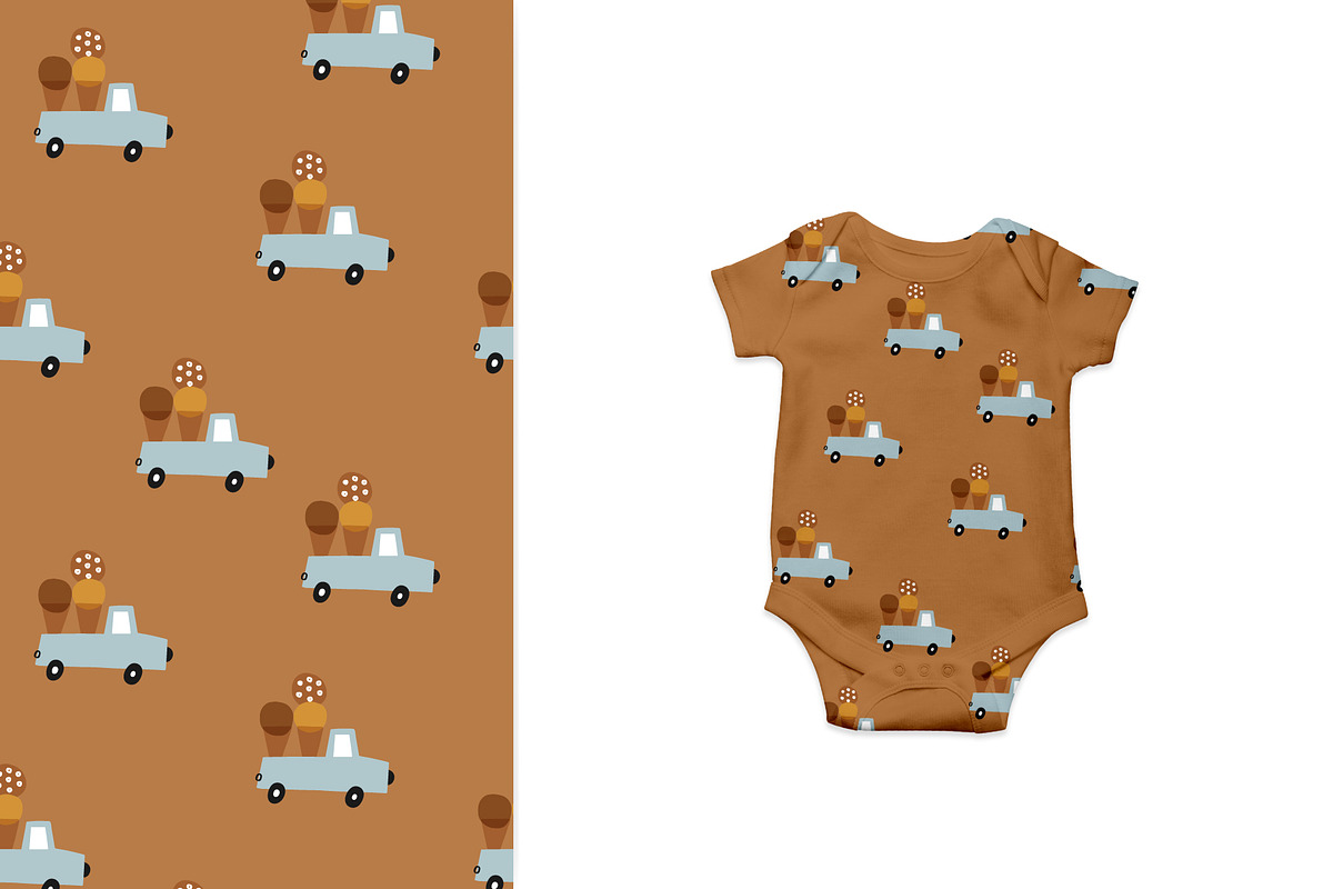 Ice cream van, a Pattern Graphic by Olena Kuznietsova (Photo 4 of 12)