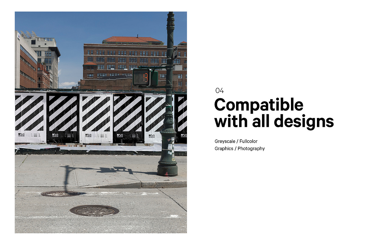 Wrinkled Posterwall Mockup, an Advertising Mockup by HAZARD MOCKUPS (Photo 4 of 6)
