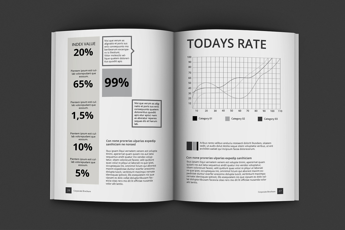 Black And White Proposal Project, a Brochure Template by feydesign (Photo 14 of 16)