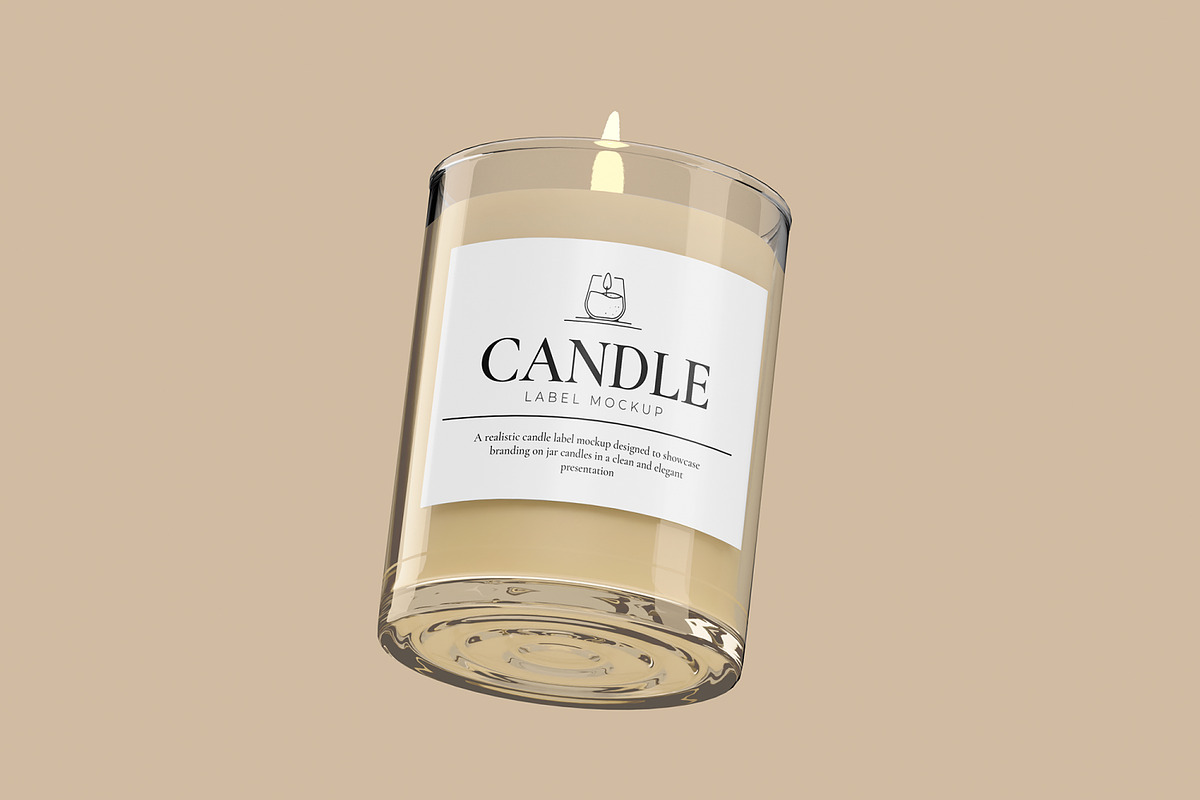 Candle Label Mockup, a Packaging Mockup by Unerispace (Photo 5 of 5)