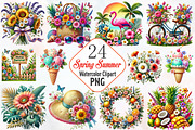Spring clip art summer clipart, an Illustration by RobertsArt (Thumbnail 1 of 7)